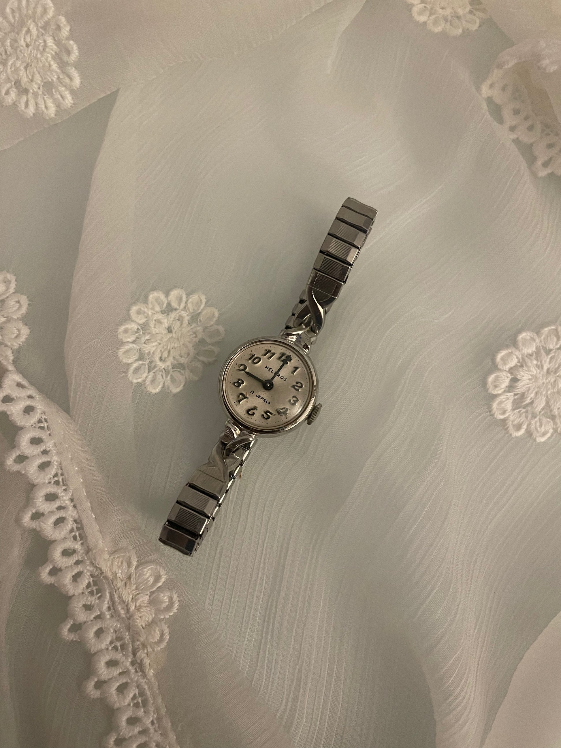 Dainty silver watch best sale