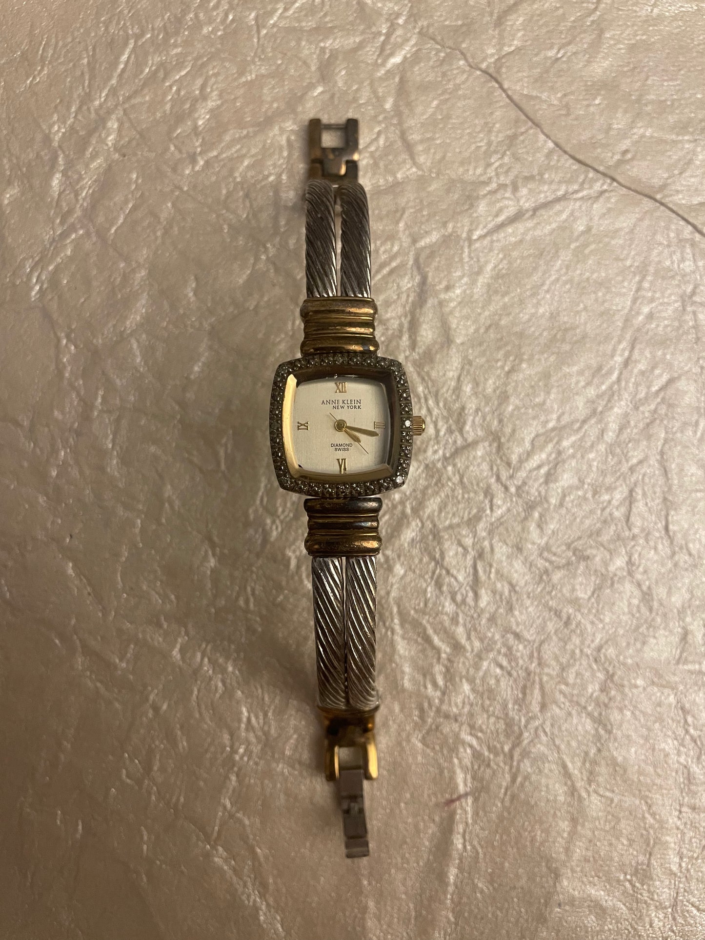 Vintage Anne Klein Diamond Swiss Watch Guria Vintage