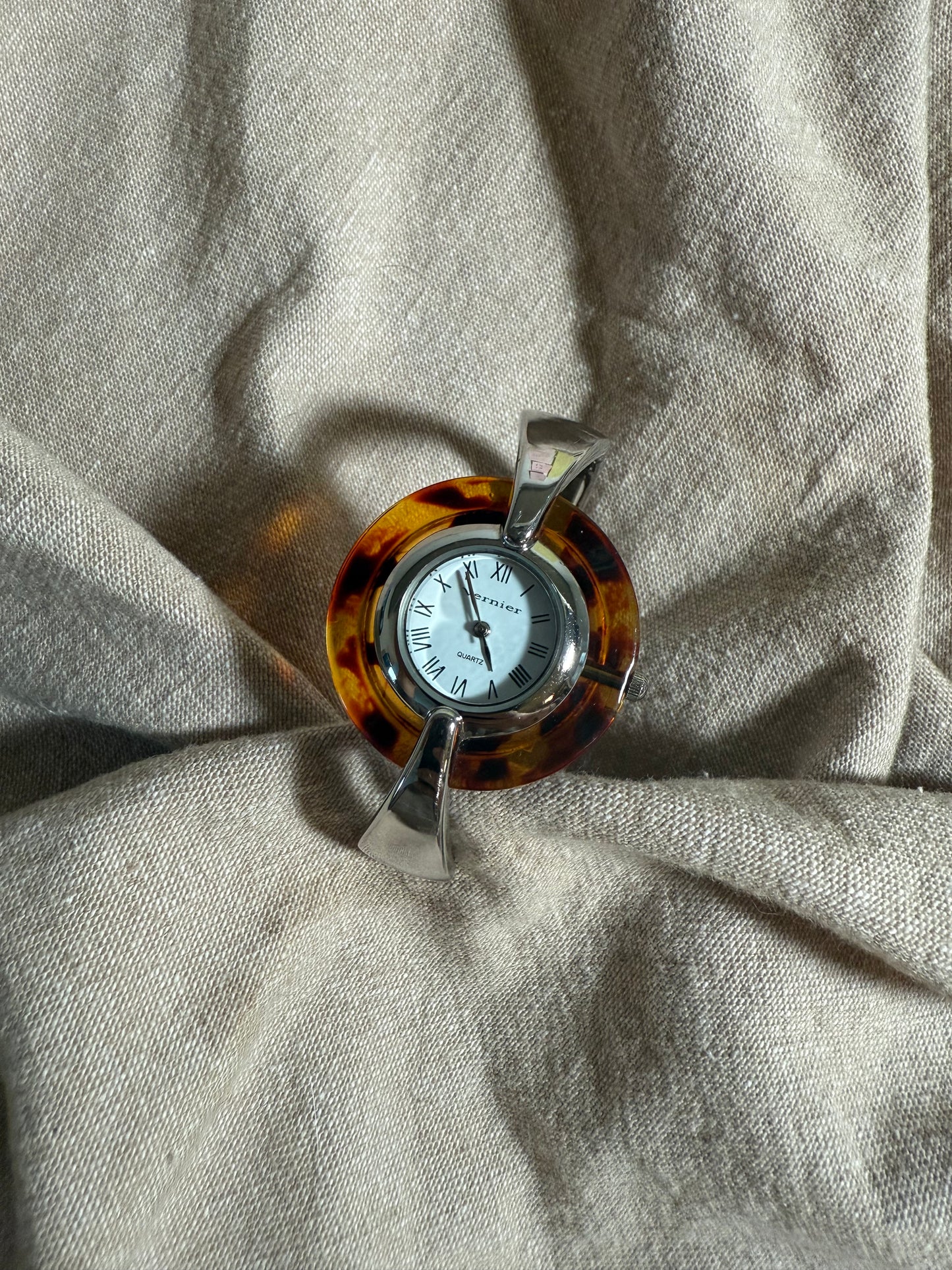 Vintage Vernier Tortoise Watch Cuff