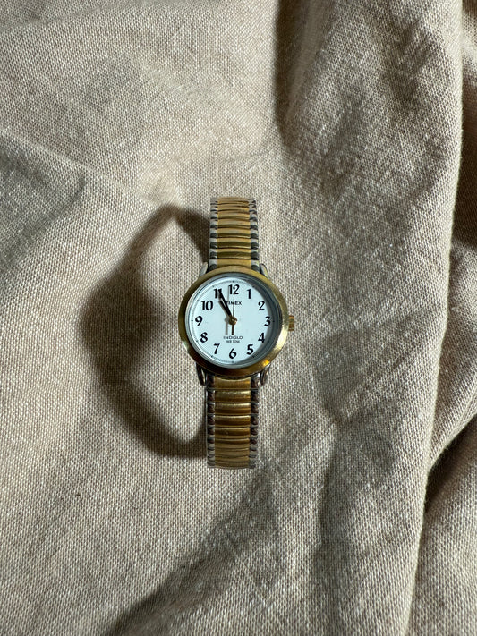 Vintage Timex Indiglo Two Toned Watch